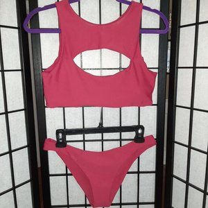 Wine Maroon Bikini Two Piece Cupshe